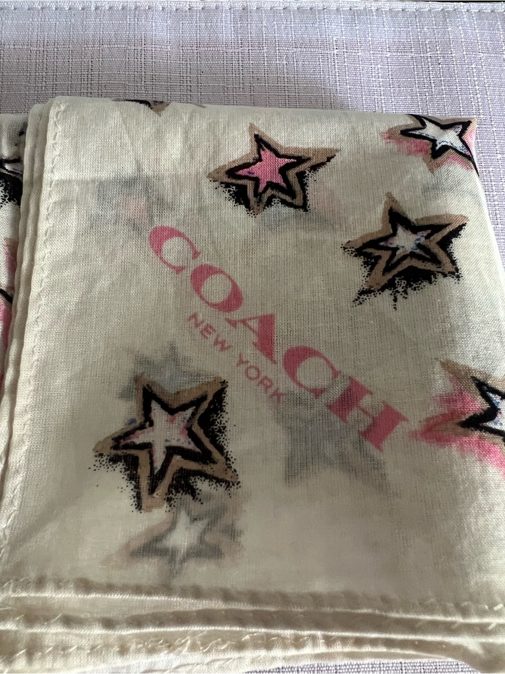 Coach Star Scarf RARE HTF - Picture 7 of 7